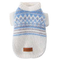 HKM-6580413 Warm and Stylish Diamond-shaped Sweater for Small and Medium Dogs in Soft Material