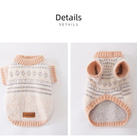 HKM-6580413 Warm and Stylish Diamond-shaped Sweater for Small and Medium Dogs in Soft Material