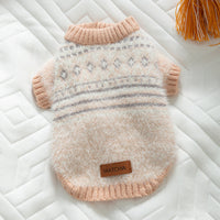 HKM-6580413 Warm and Stylish Diamond-shaped Sweater for Small and Medium Dogs in Soft Material