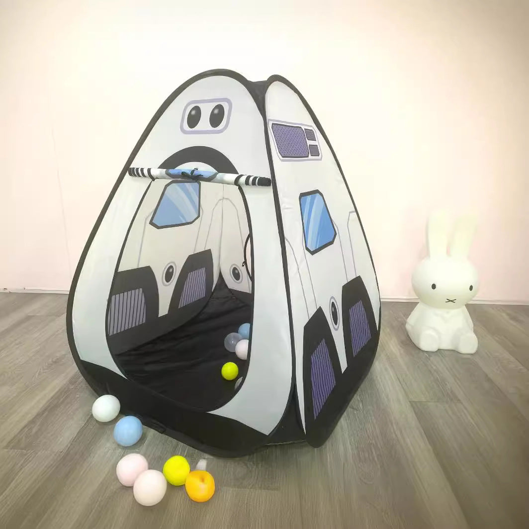 HKM-6580669 Foldable Indoor Children's Tent with Tunnel and Triangle – Fabric Playhouse for Emotional and Sensory Development