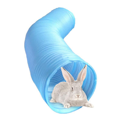 HKM-6580925 Adjustable Tunnel Pipe for Small Animals - Pink and Blue, 10cm & 18cm Diameter, 100cm Length