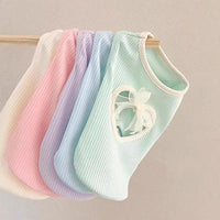 HKM-6581437 Thin Summer Vest for Small Dogs and Cats – Cute Princess Style in Wiz Pink, Bondi Blue, Ti'an Green