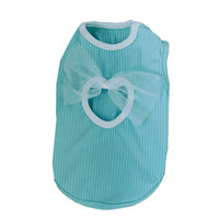 HKM-6581437 Thin Summer Vest for Small Dogs and Cats – Cute Princess Style in Wiz Pink, Bondi Blue, Ti'an Green