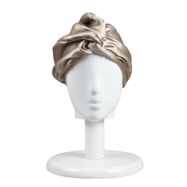 HKM-658195 Silk and Satin Hair Hat for Curly Hair - Sun Protection and Warmth, Floral Design, One Size, Available in Multiple Colors