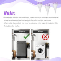 HKM-6583101 Pet Lint Remover - Reusable Floating Hair Filter Mesh Bag for Washing Machine - 3 Pack Hair Catcher for Dog and Cat Fur