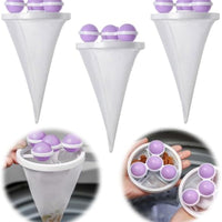 HKM-6583101 Pet Lint Remover - Reusable Floating Hair Filter Mesh Bag for Washing Machine - 3 Pack Hair Catcher for Dog and Cat Fur