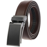 HKM-658323 Men's Leather Automatic Buckle Belt with Alloy Finish - Customisable Design