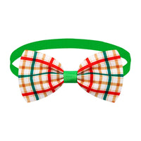 HKM-6583869 Christmas Plaid Striped Bow Tie for Dogs and Cats - Multiple Color Options Available