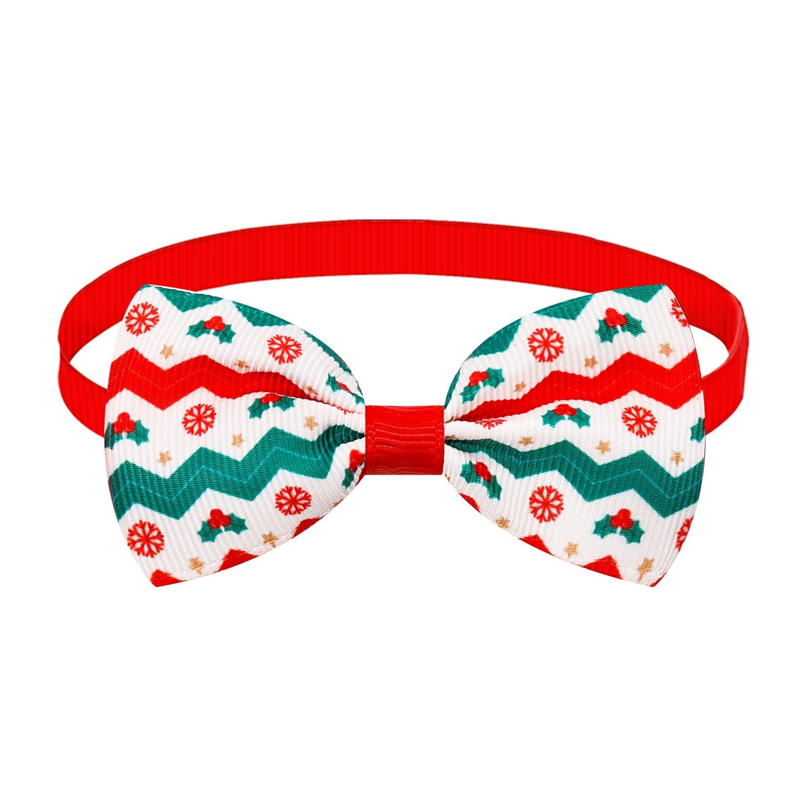 HKM-6583869 Christmas Plaid Striped Bow Tie for Dogs and Cats - Multiple Color Options Available