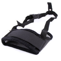 HKM-6584893 Adjustable Breathable Pet Muzzle Mask - Durable Mesh, Size Adjustable for Comfort