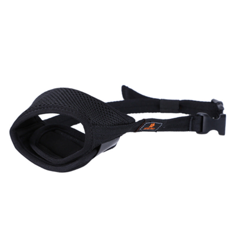 HKM-6584893 Adjustable Breathable Pet Muzzle Mask - Durable Mesh, Size Adjustable for Comfort