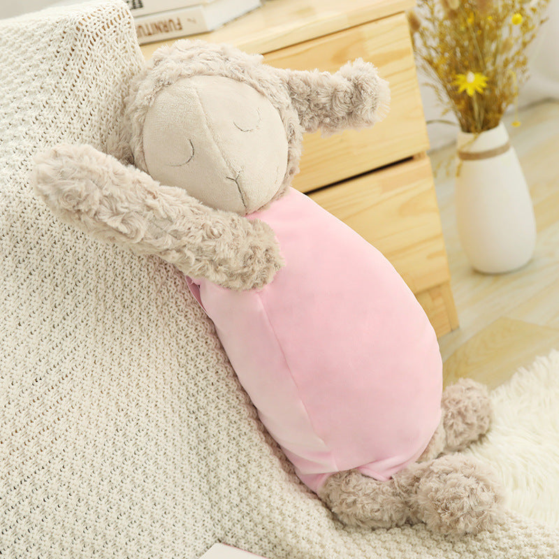 HKM-658515 Adorable Plush Baby Sheep Doll in Multiple Colors and Outfits