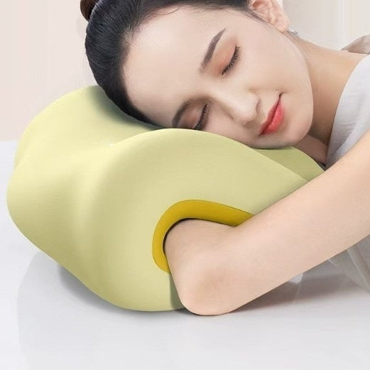 HKM-658579 Memory Foam Nap Pillow for Office Use - Face Down Relief Cushion