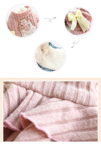 HKM-6586045 Cotton Padded Dog and Cat Princess Skirt in Blue and Pink, Sizes XS to XL