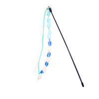 HKM-6586429 Bite-Resistant Cat Teasing Stick with Colorful Knot for Playful Kittens
