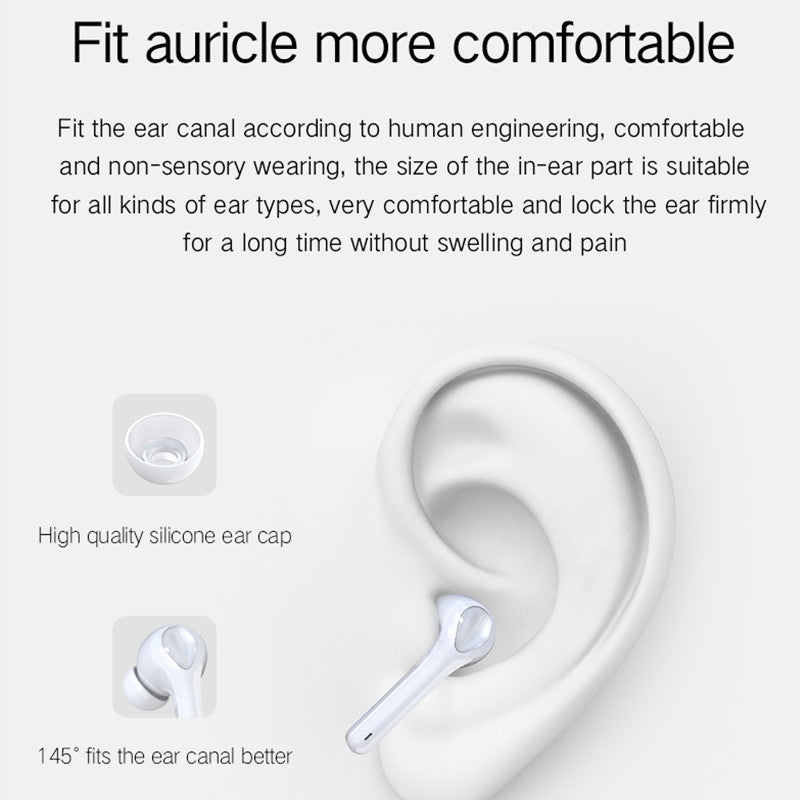 HKM-658643 Bluetooth Wireless In-Ear Headset with Noise Reduction and Binaural Connection, 8 Hours Playback Time