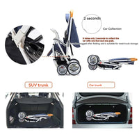 HKM-658643 Lightweight Foldable Compact Stroller for Travel with Luxury Features