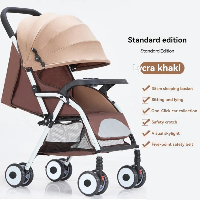 HKM-658643 Lightweight Foldable Compact Stroller for Travel with Luxury Features