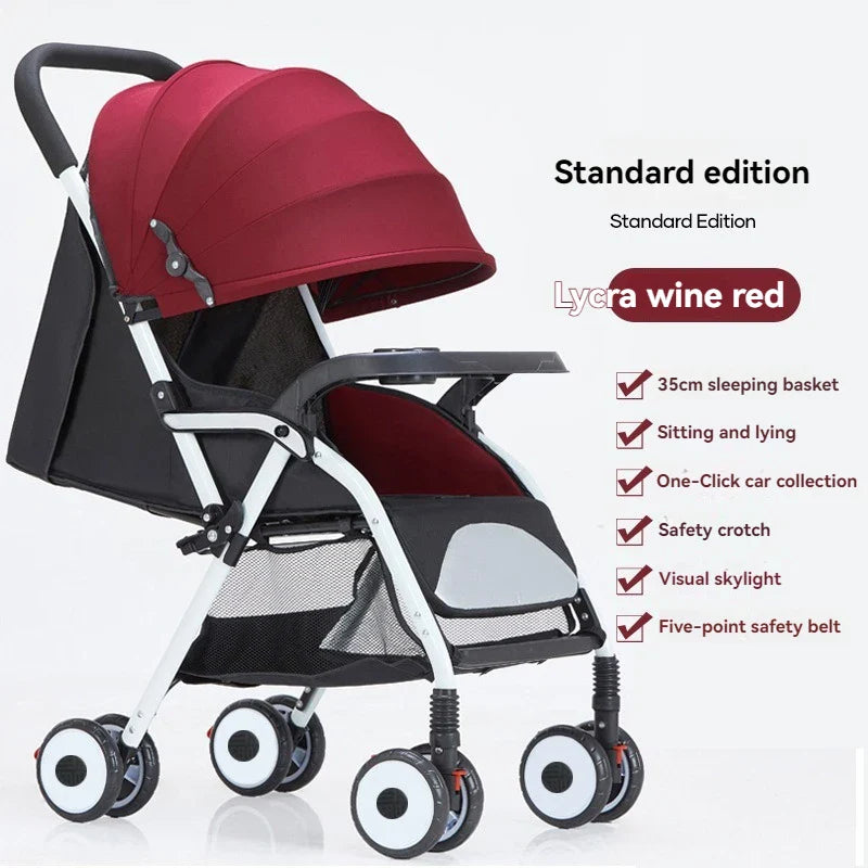 HKM-658643 Lightweight Foldable Compact Stroller for Travel with Luxury Features
