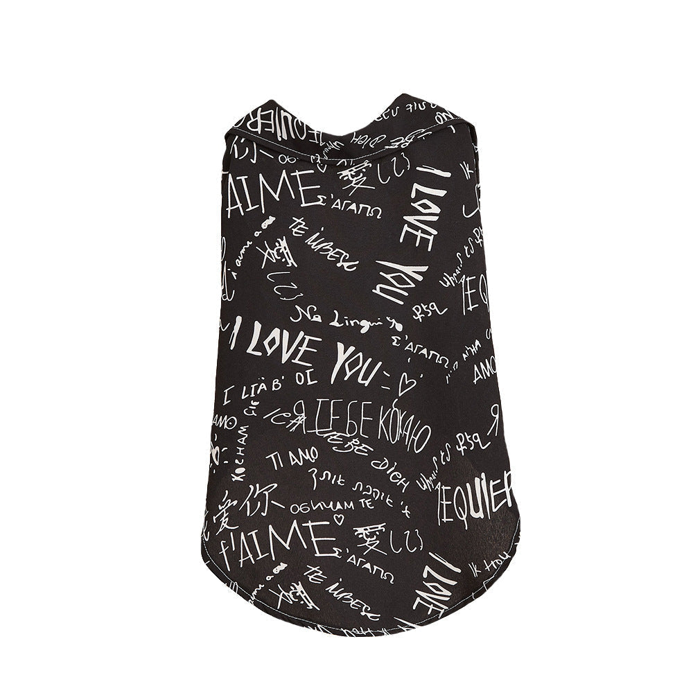 HKM-6587197 I Love Your Printed Cotton Dog Shirt for Small Dogs - XS to XL Sizes Available