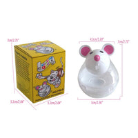 HKM-6587581 Interactive Pet Feeder Mouse Tumbler Toy for Cats and Dogs - Durable, Non-Toxic, Automatic Treat Dispenser