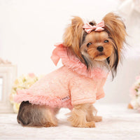 HKM-6587965 Lace Bleaching Velvet Jacket in White and Pink Meat - Comfortable and Stylish Design