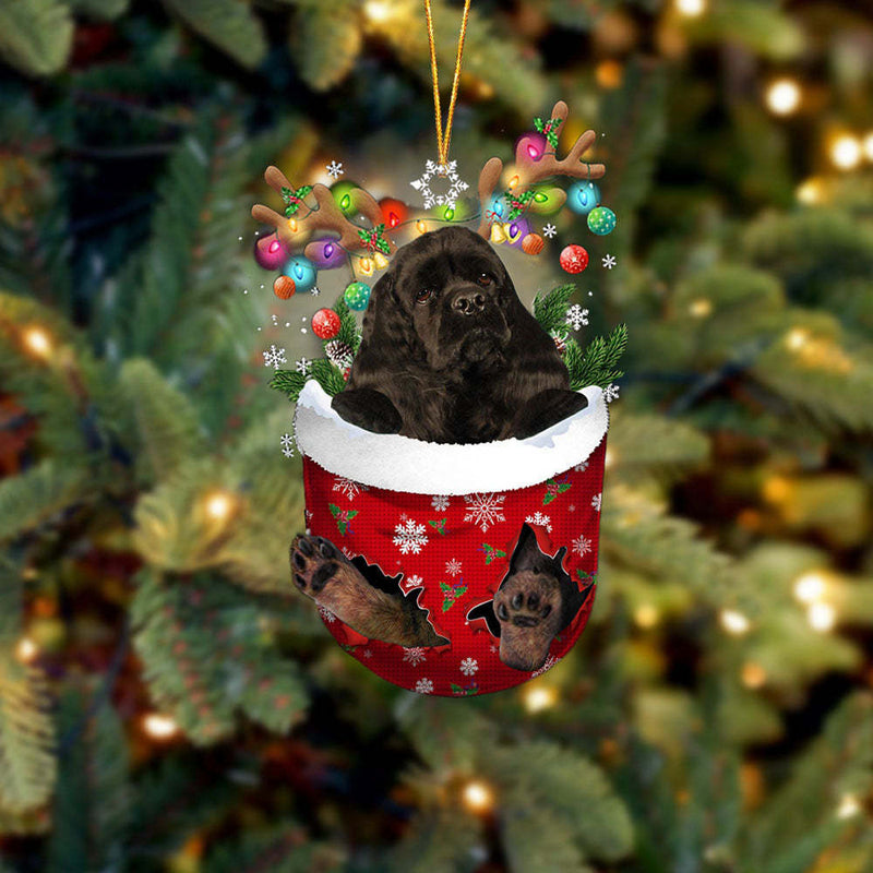 HKM-658899 Cute Christmas Dog Pendant Decoration - Modern 8CM Acrylic Acid Holiday Gift