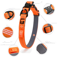 HKM-6589373 Dog Neck Diving Foam Collar - 3M Reflective, Adjustable Size Options in Orange, Gray, Green, Black