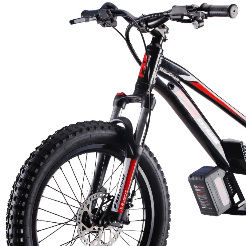 HKM-659027 36V Lithium Battery Kids Electric Balance Bike with Fat Tires for Ages 8-15, 3 Speed, 30-50 Km/h Max Speed