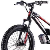 HKM-659027 36V Lithium Battery Kids Electric Balance Bike with Fat Tires for Ages 8-15, 3 Speed, 30-50 Km/h Max Speed