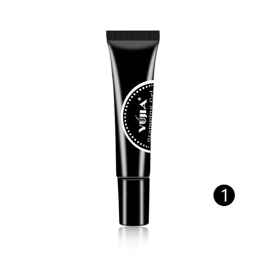 HKM-659091 Nail Printing Glue - 8ml Environmental Friendly, Glossy Finish, Available in 8 Elegant Colors