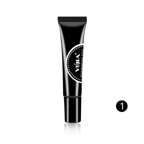 HKM-659091 Nail Printing Glue - 8ml Environmental Friendly, Glossy Finish, Available in 8 Elegant Colors