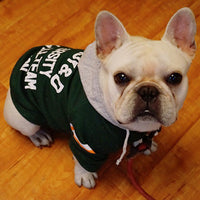 HKM-6591549 Fleece Pet Sweater in Red and Green - Soft Cotton and Polyester Blend, Multiple Sizes Available