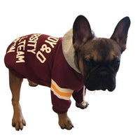 HKM-6591549 Fleece Pet Sweater in Red and Green - Soft Cotton and Polyester Blend, Multiple Sizes Available