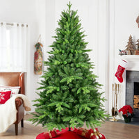 HKM-659219 6ft Warm White LED Green Pine Christmas Tree with Lamp for Indoor/Outdoor Use