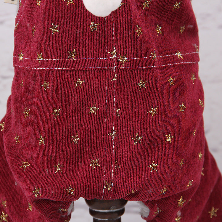 HKM-6592445 Hooded Sweatshirt for Dogs – Cozy Polyester Pet Outerwear in Wine Red & Smoke Gray
