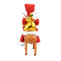 HKM-659283 Electric Santa Claus Deer Toy Doll with Music for Kids - Christmas Home Decoration
