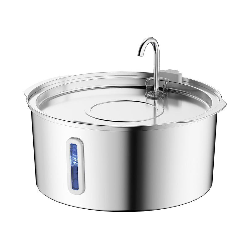 HKM-6593213 Large Capacity 7L Pet Bowl with Stainless Steel Floating Design for Cats and Dogs