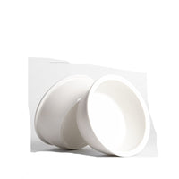 HKM-6593341 Bamboo Cat Bowl with Porcelain and Stainless Steel Inserts, Eco-Friendly Design