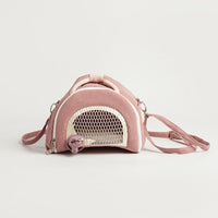 HKM-6593597 Breathable Crossbody Handbag for Hamsters in Matcha Green, Pink, and Green