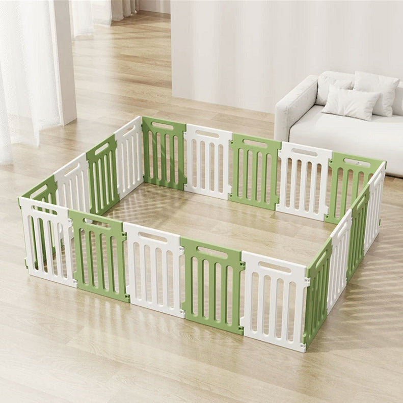 HKM-659539 Indoor Isolation Pet Fence - Multi-Color Plastic Guardrails for Dogs (8-24 Pieces)
