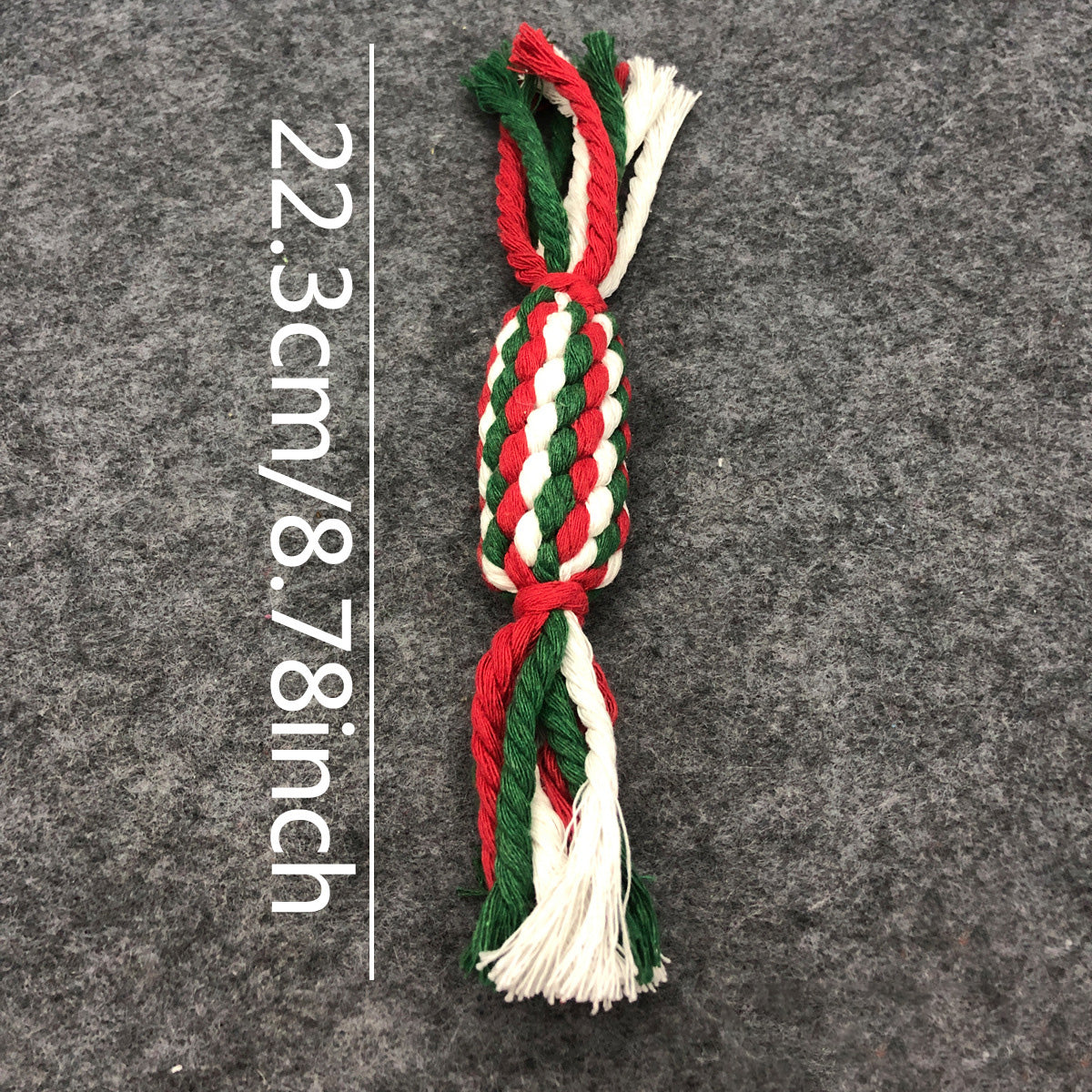 HKM-6595773 Christmas-Themed Interactive Cotton Rope Dog Toy Set for Small & Medium Dogs - Bite-Resistant & Tooth-Cleaning Fun