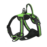 HKM-6596413 Reflective Breathable Dog Vest with Chest Strap and Hand-Holding Rope - Multiple Colors Available