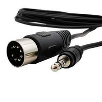 HKM-659667 Big DIN 7-Pin to 3.5mm Audio and Video Adapter Cable for Computers, TVs, and Mobile Devices