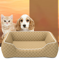 HKM-6597181 Waterproof Kennel for Small Pets, Bite and Scratch Resistant, All-Season Universal Bed, Easy-Clean Removable Cover, Corgi Stuffed Animal Design