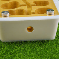 HKM-6597949 Pet Ant Flat Gypsum Nest with Feeding Box - Yellow, 17.5x5x12.5cm, 10mm Aperture