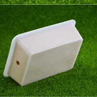 HKM-6597949 Pet Ant Flat Gypsum Nest with Feeding Box - Yellow, 17.5x5x12.5cm, 10mm Aperture