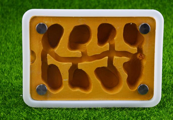 HKM-6597949 Pet Ant Flat Gypsum Nest with Feeding Box - Yellow, 17.5x5x12.5cm, 10mm Aperture