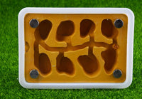 HKM-6597949 Pet Ant Flat Gypsum Nest with Feeding Box - Yellow, 17.5x5x12.5cm, 10mm Aperture