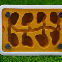 HKM-6597949 Pet Ant Flat Gypsum Nest with Feeding Box - Yellow, 17.5x5x12.5cm, 10mm Aperture